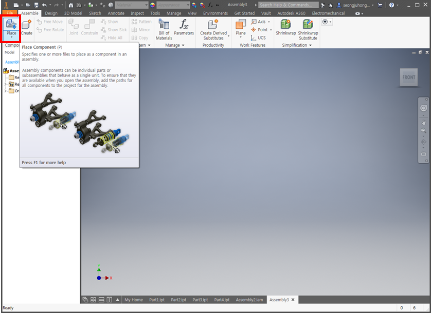 autodesk inventor tutorial assembly